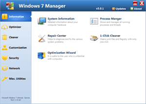 Windows 7 Manager (x32bit) 5.2.0 full