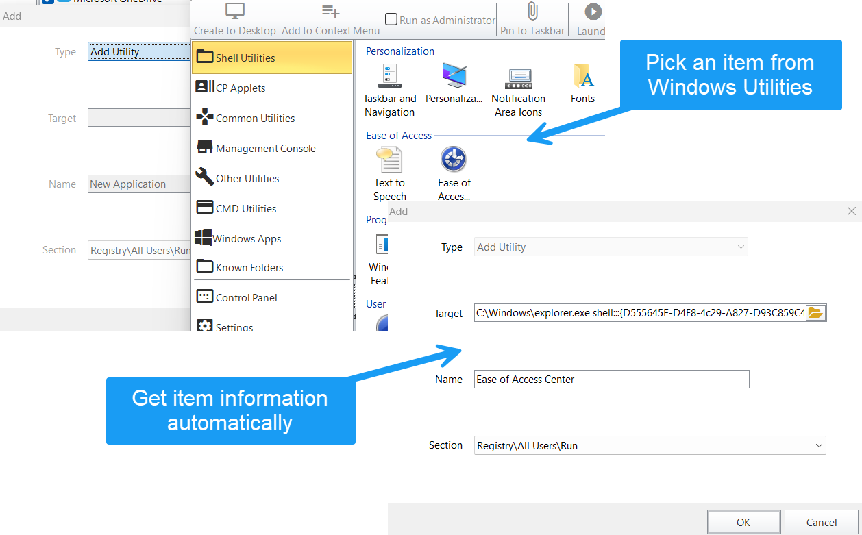 Windows-Dienstprogramm wählen