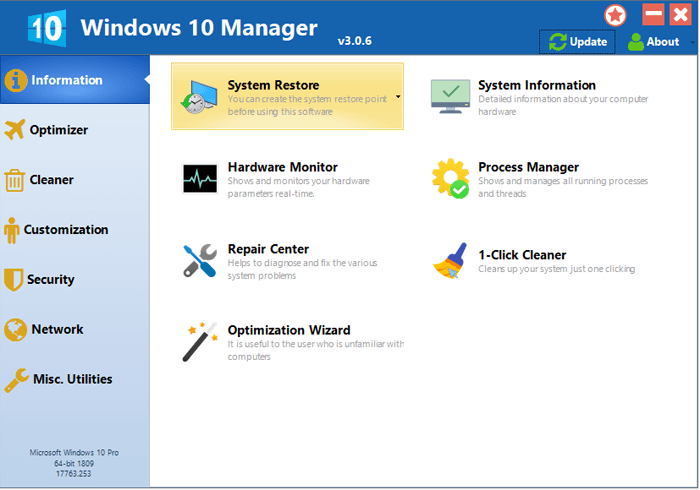 Windows 10 Manager