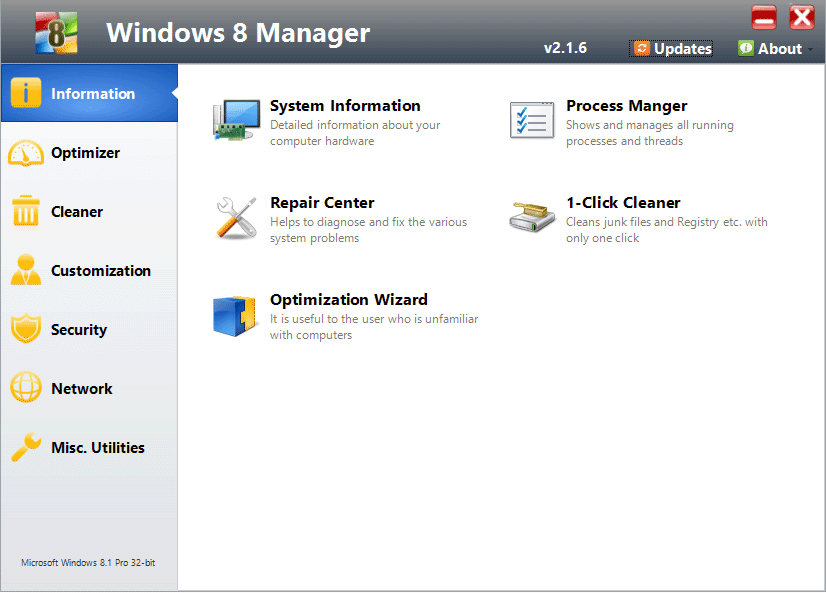 Windows 8 Windows 8 Manager full